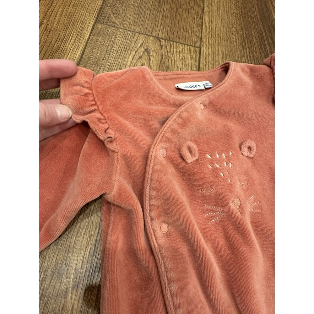 Noukie's  One-Piece, Long Sleeves, 9 Months Pajamas Romper Outfit Baby Girl